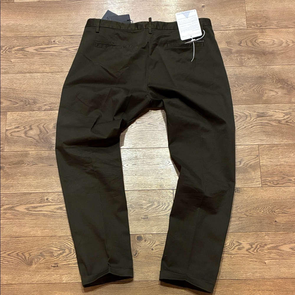 NWT DSQUARED2 Olive Green chinos - Picture 6 of 7